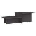 Vidaxl table basse gris 111 5x50x33 cm bois d'ingénierie