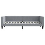vidaXL Lit de jour avec lit gigogne gris clair 80x200 cm tissu
