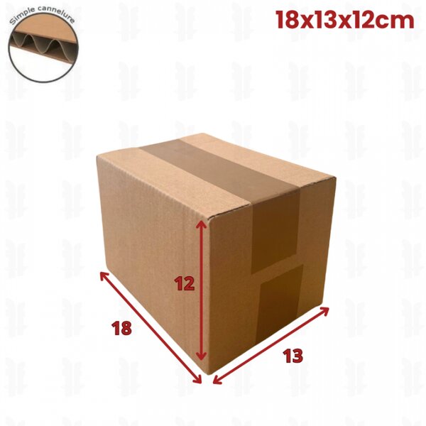 20 cartons caisse américaine 18x13x12 (fefco 201)