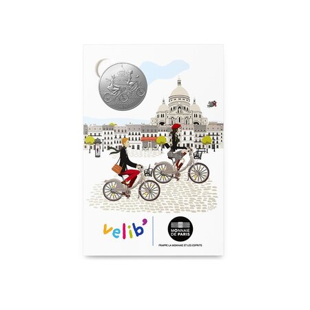 Mini médaille Monnaie de Paris 2016 - Couple à Vélib