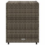 vidaXL Armoire de rangement de jardin gris 55x59x69 cm résine tressée
