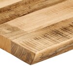 vidaXL Dessus de table bord vivant 100x60x3 8 cm bois de manguier brut