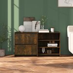 vidaXL Buffets 2 Pièces Chêne fumé Bois d'ingénierie