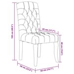 vidaXL Chaises à manger lot de 4 beige tissu à l'aspect de lin