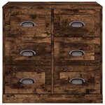 vidaXL Buffet chêne fumé 70x35 5x67 5 cm bois d'ingénierie