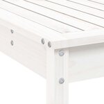 vidaXL Ensemble de bar de jardin 5 Pièces blanc bois massif de pin