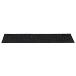vidaXL Tapis d'escalier autocollants Rectangulaire 15 Pièces 76x20cm Noir