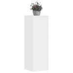 vidaXL Supports pour plantes 2 Pièces blanc 33x33x100cm bois d'ingénierie
