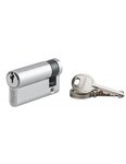 SP - Demi-cylindre de serrure Ecopro  50x10mm  anti-arrachement  3 clés  nickel