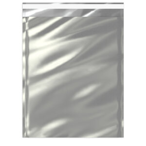 Lot de 50 sachet alu métallisé brillant argenté 324 x 254 mm