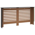 vidaXL Cache-radiateur noir 152x19x81 5 cm MDF