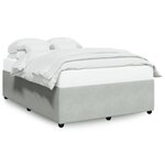 vidaXL Cadre de lit Gris clair 160x200 cm Velours