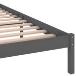 vidaXL Cadre de lit Bois massif de pin 200x200 cm Gris