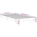 vidaXL Cadre de lit blanc 90x200 cm bois d'ingénierie