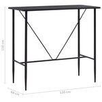 vidaXL Ensemble de bar 5 Pièces Tissu Gris foncé