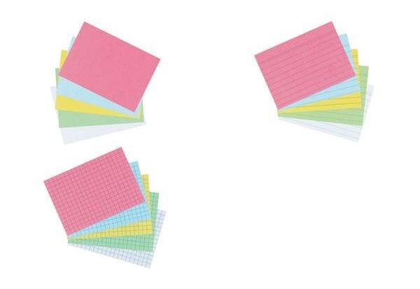 Fiches bristol, format A6, quadrillée, vert HERLITZ