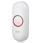 Byron Ensemble de sonnette sans fil avec 2 sonnettes Blanc