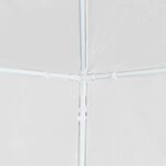 vidaXL Tonnelle de jardin 3x12 m Blanc