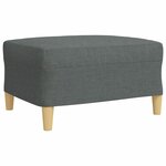 vidaXL Ensemble de canapés 3 Pièces repose-pied et coussins décoratifs