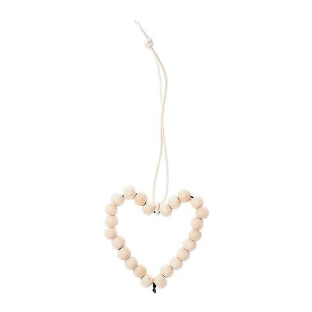 Suspension coeur en perles - format moyen