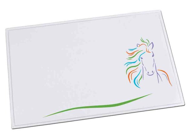Sous-main DURELLA EMOTION 40 x53 cm Transparent Motif Cheval LÄUFER