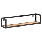 vidaXL Étagères murales 2 Pièces 80 cm Bois de manguier brut