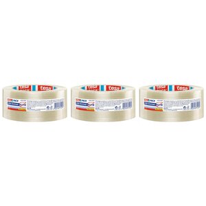 Ruban Adhésif d'Emballage Monofilament 50 m x 50 mm Transparent Ultra resistant x 3 TESA