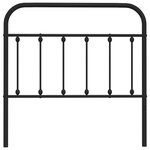 vidaXL Tête de lit métal noir 100 cm