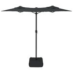 vidaXL Parasol de jardin à double tête anthracite 316x240 cm