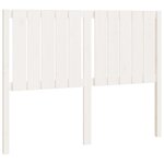 vidaXL Tête de lit Blanc 125 5x4x100 cm Bois massif de pin