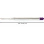 Blister 2 recharges billes pointe moyenne compatible avec parker violet monteverde