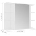 vidaXL Ensemble de meubles de salle de bain 3Pièces Blanc Bois ingénierie