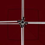 vidaXL Tente de réception pliable avec parois Aluminium 3x3 m Bordeaux