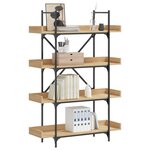 vidaXL Bibliothèque à 4 niveaux chêne sonoma 100x33x145 5 cm