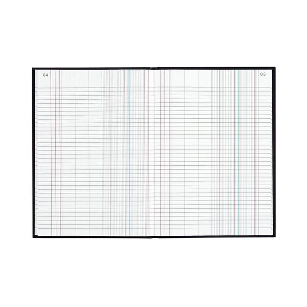 Registre 340x225 Journal Avec Répertoire De Fin 600 Pages Foliotées - Noir Toilé - Le Dauphin