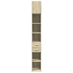 vidaXL Armoire de rangement mince chêne sonoma 30x42 5x225 cm