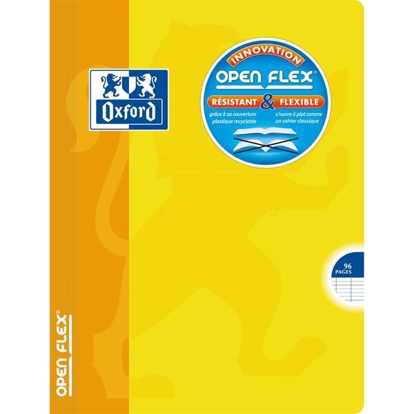 OXFORD   Cahier Openflex agrafé - 17 x 22 cm - 96 pages - Seyes