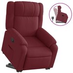 vidaXL Fauteuil inclinable rouge bordeaux tissu