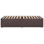 vidaXL Cadre de lit Marron foncé 90x190 cm Tissu