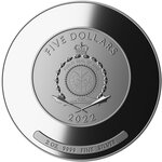 Pièce de monnaie en Argent 5 Dollars g 62.2 (2 oz) Millésime 2022 Algorithm EMOTIONS