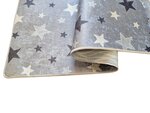 Tapis enfant Etoile 80 x 150 cm - Gris