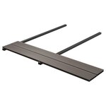 vidaXL Panneaux de terrasse creux WPC 40 m² 2 2 m Marron foncé