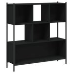 vidaXL Bibliothèque noir 102x28x172 cm bois d'ingénierie