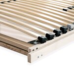 vidaXL Sommier à lattes avec 28 lattes 7 zones 100 x 200 cm