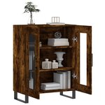 vidaXL Buffet chêne fumé 69 5x34x90 cm bois d'ingénierie