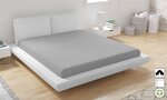 Drap housse en coton bio 160 x 200 cm - Argenté