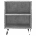 vidaXL Tables de chevet 2 Pièces gris béton 40x30x50 cm bois d'ingénierie