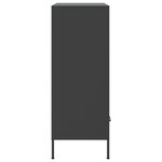 vidaXL Buffet haut noir 68x39x101 5 cm acier laminé à froid