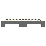 vidaXL Lit de jour avec gigogne sans matelas gris foncé 90x200 cm