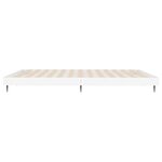 vidaXL Cadre de lit blanc 120x200 cm bois d'ingénierie